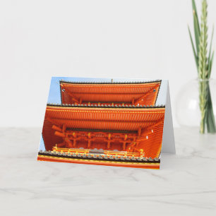 Tarjeta Templo Kiyomizu-dera, Kioto, Japón