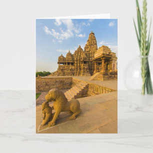 Tarjeta Templos hindúes en Khajuraho
