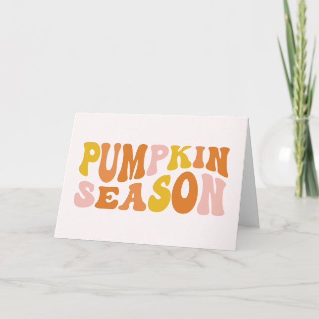 Tarjeta Temporada de calabaza (Anverso)