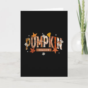 Tarjeta Temporada de Calabaza Otoño Y'all Hojas Día de Acc