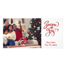 Temporada de caligrafía de broche de alegría