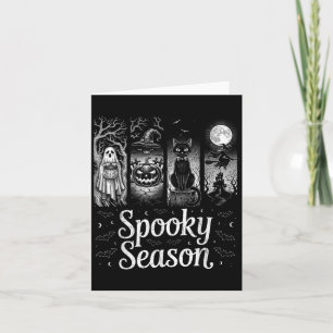 Tarjeta Temporada de fantasía Funny Halloween Boo Witch Ca