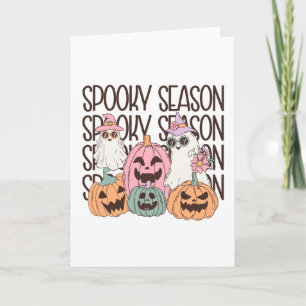 Tarjeta Temporada de Halloween Spooky