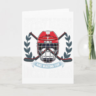 Tarjeta Temporada de Hockey Hielo Hockey 