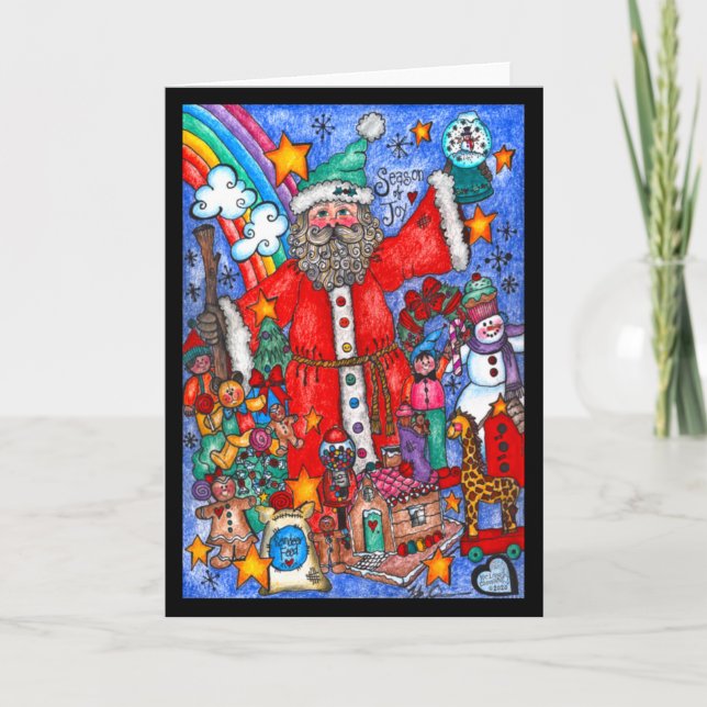 Tarjeta Temporada de Joy Santa Card (Anverso)