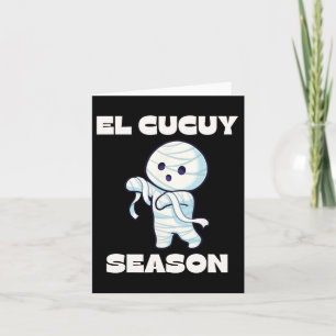 Tarjeta Temporada El Cucuy - Funny Halloween Mexicano