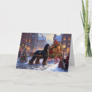 Tarjeta Temporada festiva de Navidades de Cocker Spaniel