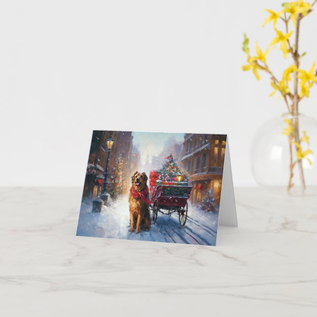 Tarjeta Temporada festiva de Navidades irlandeses (flor amarilla)