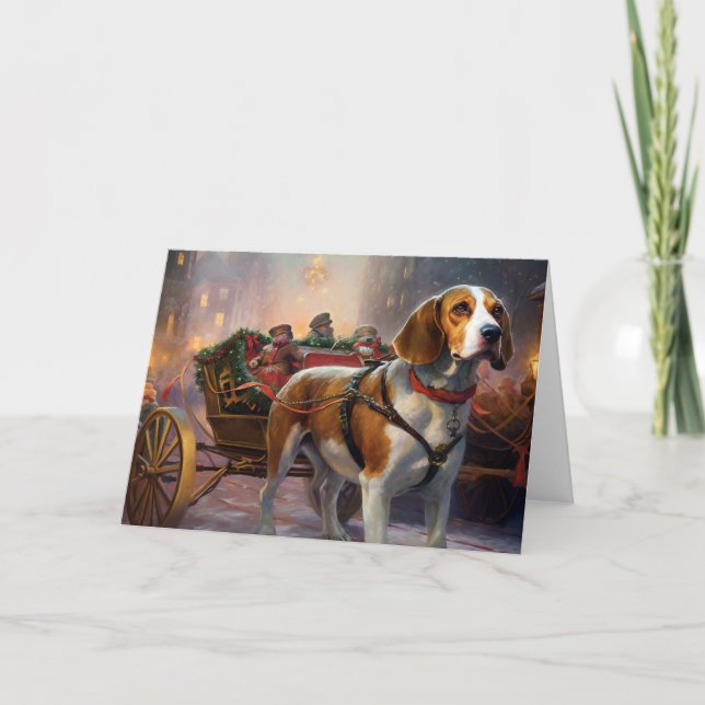 Tarjeta Temporada Navideña del Beagle (Anverso)