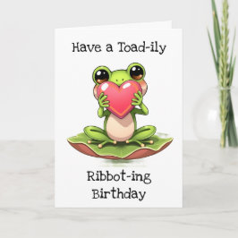 Tarjeta Ten un cumpleaños de Ribbot de Toad-ily