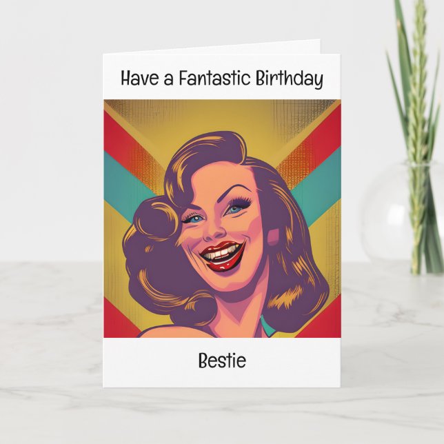 Tarjeta Ten un cumpleaños fantástico (Anverso)