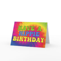 Ten un cumpleaños hippie Tie Dye Lindo Colorido 70
