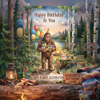 Tarjeta ¡Ten un cumpleaños salvaje! Un juego de palabras l