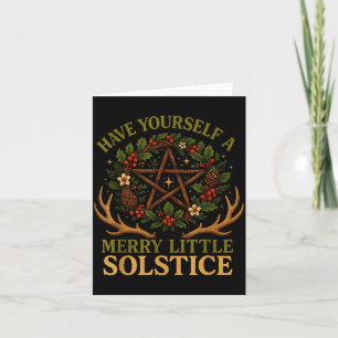 Tarjeta Ten un pequeño solsticio alegre Witchcore