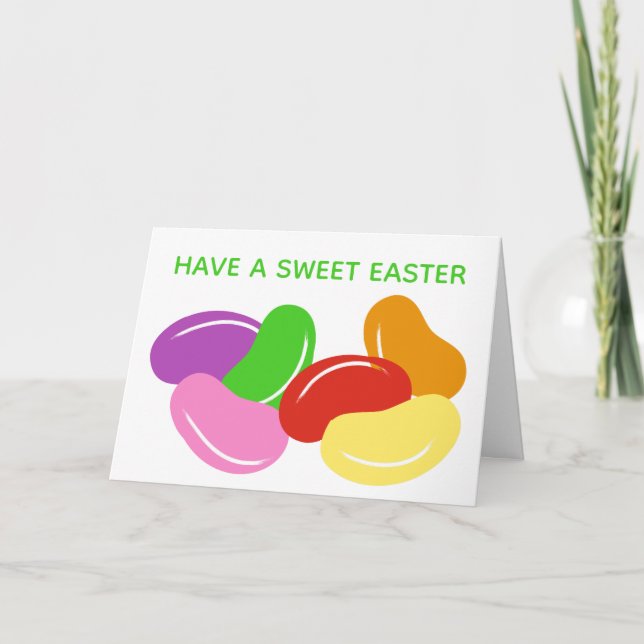 Tarjeta Ten un Personalizado de los Beans de Pascua dulce (Anverso)