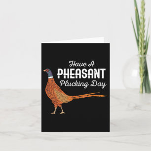 Tarjeta Ten Una Caza De Caza Pequeña Graciosa De Pheasant 