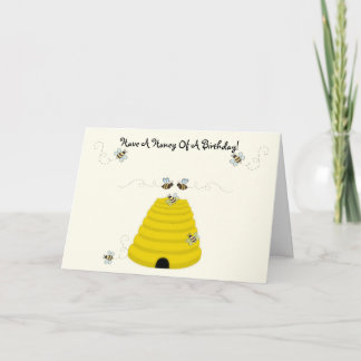 Tarjeta Ten una miel de cumpleaños