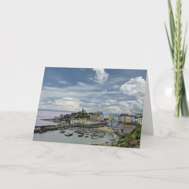 Tarjeta Tenby Wales (Anverso)