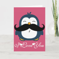 Tendencia de Bigote de Pingüino Te Amo