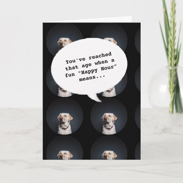 Tarjeta Tendencia moderna Hora feliz que se está convirtie (Anverso)