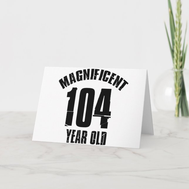 TARJETA TENDER DISEÑOS DEL CUMPLEAÑOS DE 104 AÑOS (Anverso)