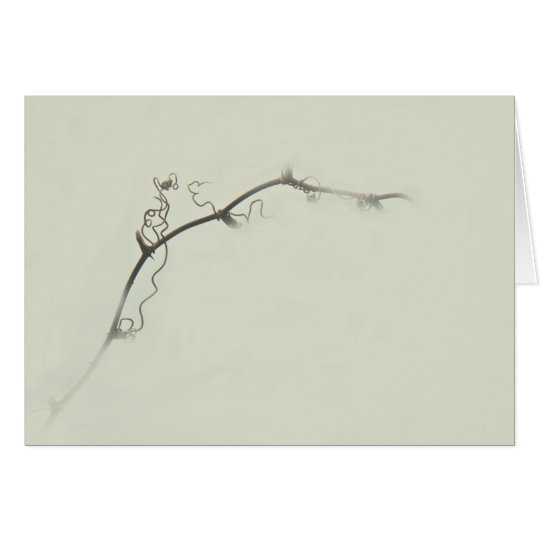 Tarjeta Tendrils de la zarza en la niebla - Minimalism