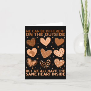 Tarjeta Tenemos el mismo corazón dentro del corazón de San