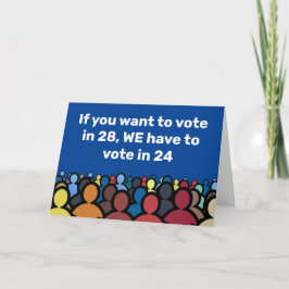 Tarjeta Tenemos que votar en 24