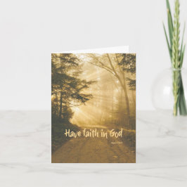 Tarjeta Tener fe en Dios; rezar por ti cristiano