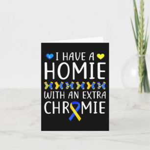 Tarjeta Tener un compinche con un cromosoma extra Síndrome