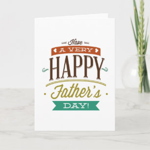 Tarjeta Tener un día feliz para el padre