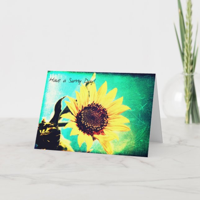 Tarjeta Tener Un Día Soleado (Anverso)