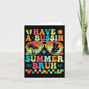 Tarjeta Tener Un Maestro Bruto De Verano De Negocios El Úl