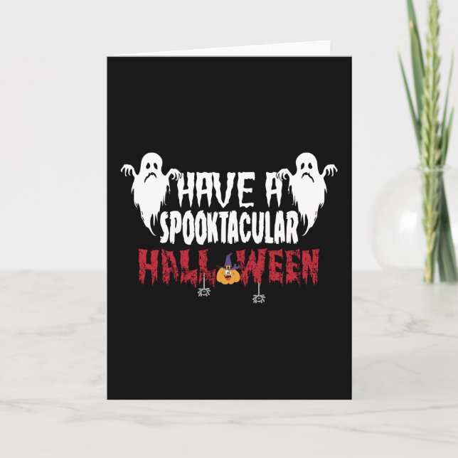 Tarjeta Tener una Spooktacular (Anverso)