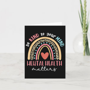 Tarjeta Tenga Amabilidad Con La Salud Mental De Su Mente,