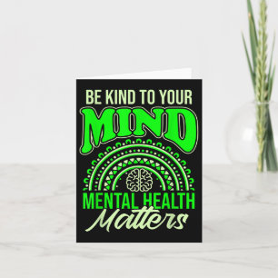 Tarjeta Tenga Amabilidad Con Su Mente Salud Mental Y Conci