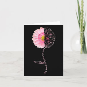 Tarjeta Tenga En Cuenta La Salud Mental Del Girasol Como A