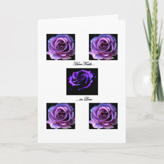 Tarjeta Tenga fe en amor