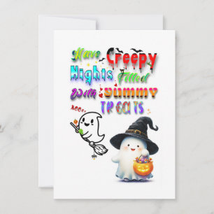 Tarjeta Tenga noches espeluznantes llenas de deliciosos du