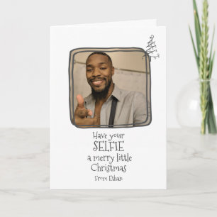 Tarjeta Tenga su Selfie una Feliz Navidad