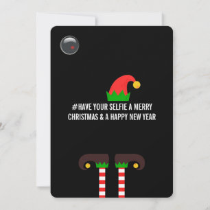 Tarjeta Tenga su selfie una foto de Navidad feliz