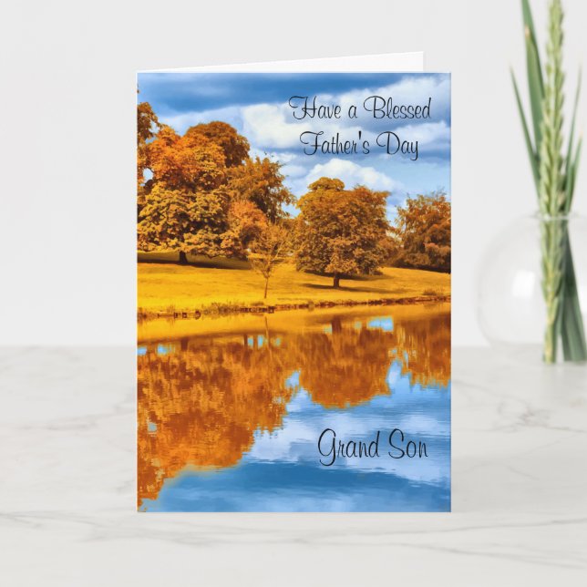 Tarjeta Tenga un día de padre bendecido (Anverso)