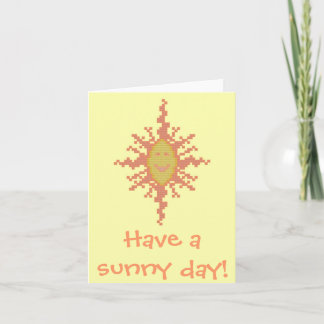 Tarjeta ¡Tenga un día soleado! Resplandor solar Notecard