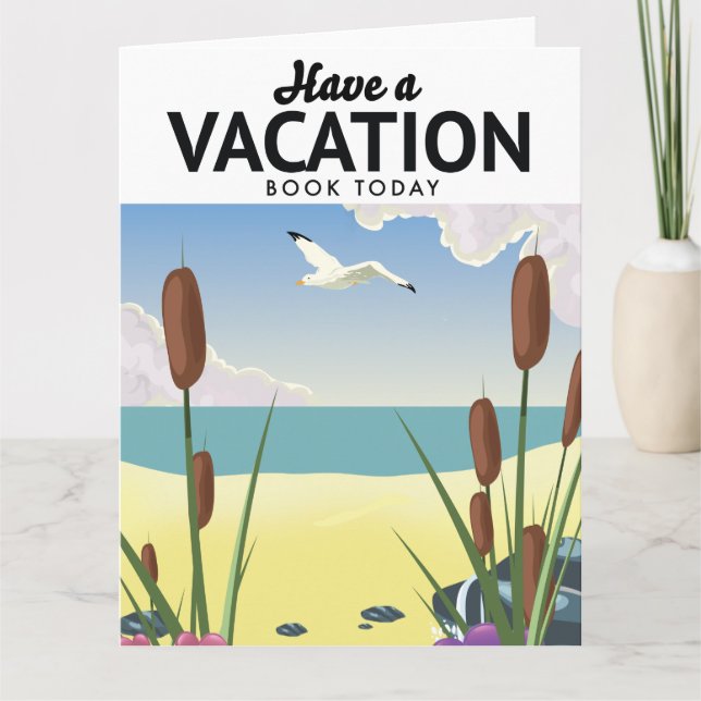 Tarjeta Tenga un libro de vacaciones hoy (Anverso)
