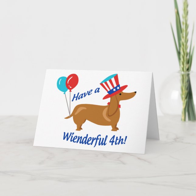 Tarjeta Tenga un Wienderful 4to (Anverso)