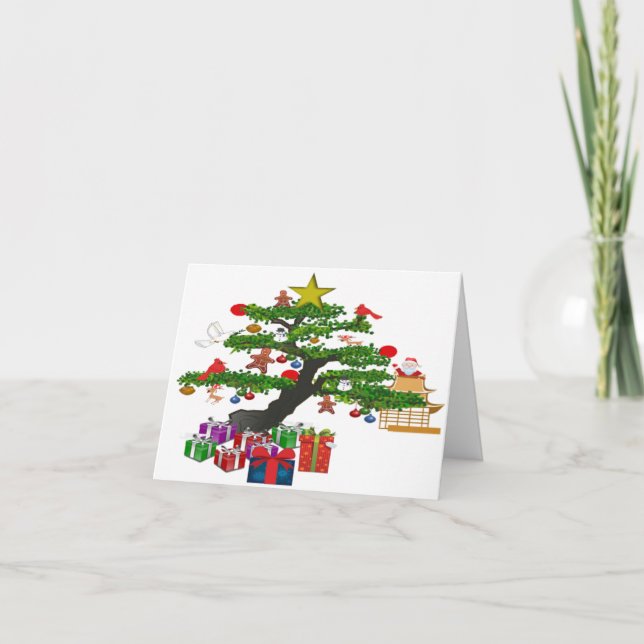 Tarjeta ¡Tenga una Navidad Zen! (Anverso)