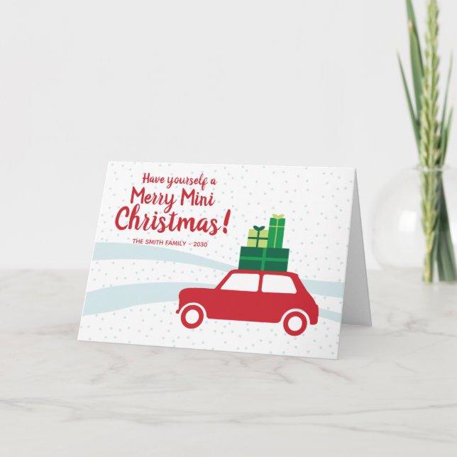 Tarjeta Tenga usted mismo un feliz mini día de fiesta del (Anverso)