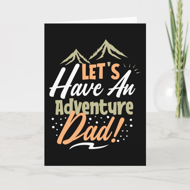 Tarjeta Tengamos una aventura papá (Anverso)