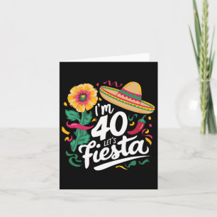 Tarjeta Tengo 40 años, Fiesta 40, Cinco De Mayo Bi