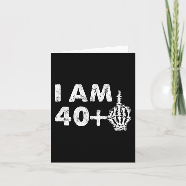 Tarjeta Tengo 41 años y me divertí con el Dedo Medio 41st  (Anverso)